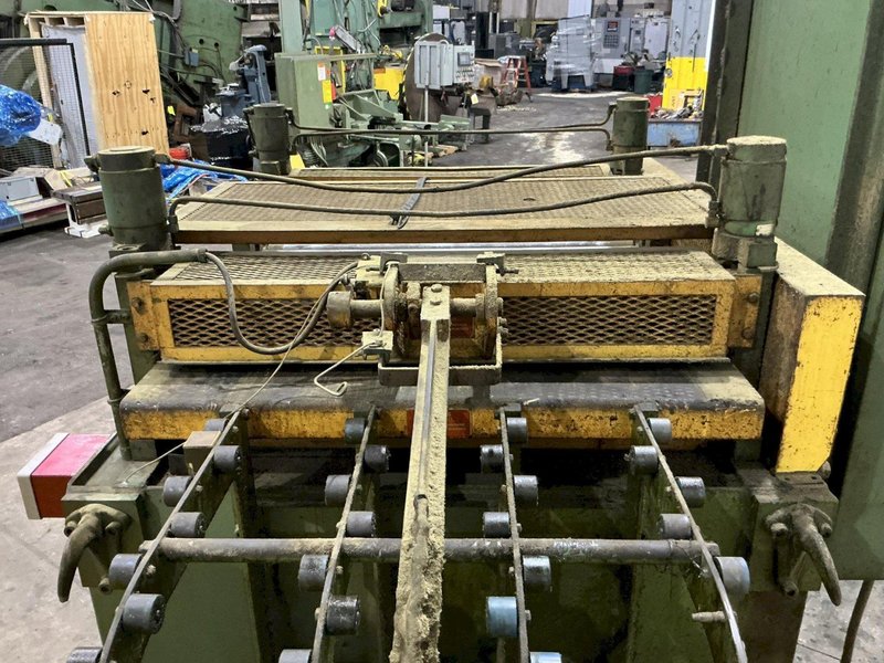 36" WIDE LITTELL VARIABLE SPEED FEEDER / TENSION STAND WITH ENTRY &amp; EXIT PINCH ROLLS: YOBRO #26036