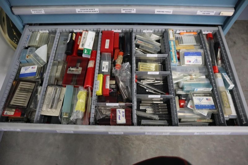 Lista HD Tool Cabinet LOADED with Perishable Cutting Tools, (14) Drawers- Auction Item