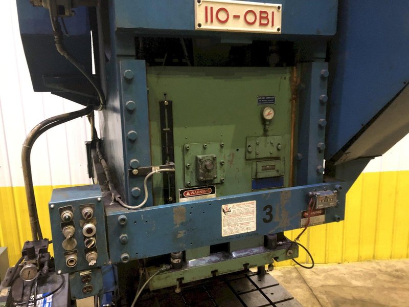 110 TON FEDERAL OBI BACK GEARED STAMPING PRESS, 5" STROKE: STOCK 16271