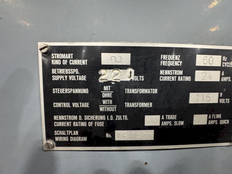 5-1/8" WOTAN HORIZONTAL BORING MILL: STOCK #80660