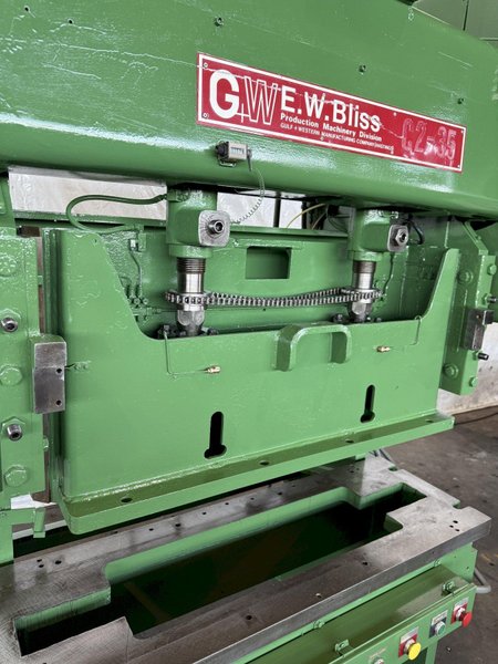 35 TON E.W. BLISS C2-35 GAP FRAME PRESS. STOCK # 0235525.