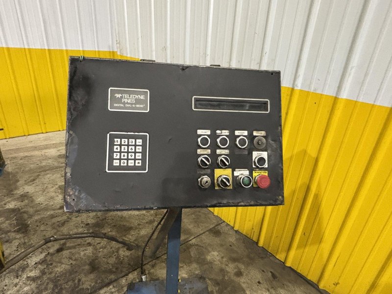 1.25" PINES MODEL #1-1/4 HIGH SPEED  ROTARY HYDRAULIC BAR, TUBE &amp; PIPE BENDER, DIAL A BEND V CONTROL: STOCK #22683