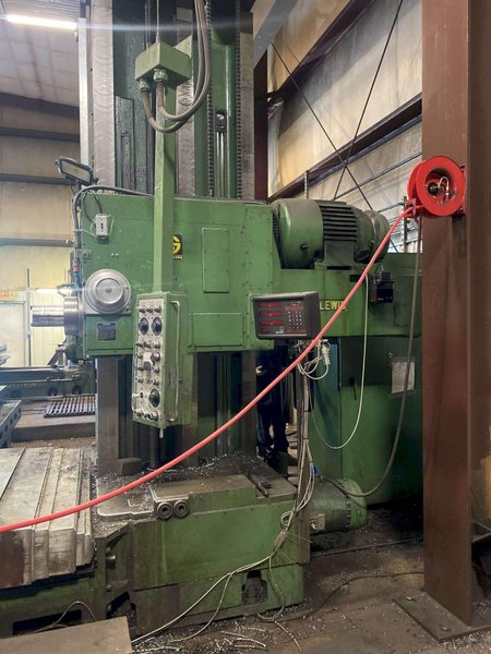 5" GIDDINGS &amp; LEWIS 65-H5-T HORIZONTAL BORING MILL WITH TAILSTOCK. STOCK # 0113526