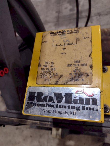 48" LONGUTUDINAL SEAM WELDER WITH ROMAN WELDER &amp; ENTRON CONTROLS: STOCK #21743