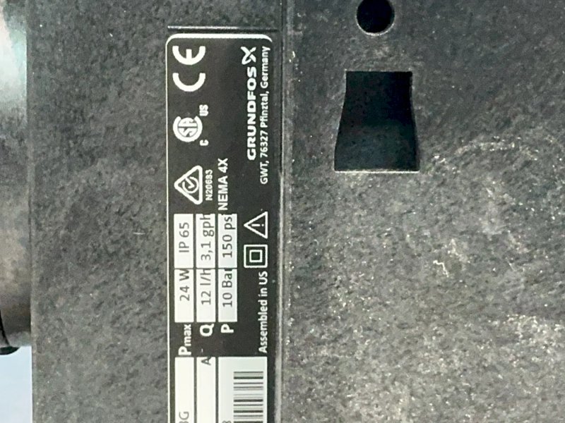 Grundfos  150 Psi  Smart Digital Dosing Pump  - Dda12-10ar-ss/t/ss-f-31vvbg