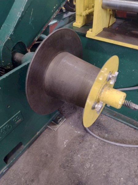 12" WIDE TORRINGTON 4" ARBOR PULL-THROUGH SLITTING LINE: STOCK #16504