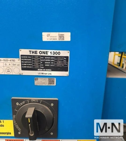 1430 TON 177 OZ LS MTRON MODEL THE ONE 1300 INJECTION MOLDING MACHINE MFG 2019 (2) AVAILABLE