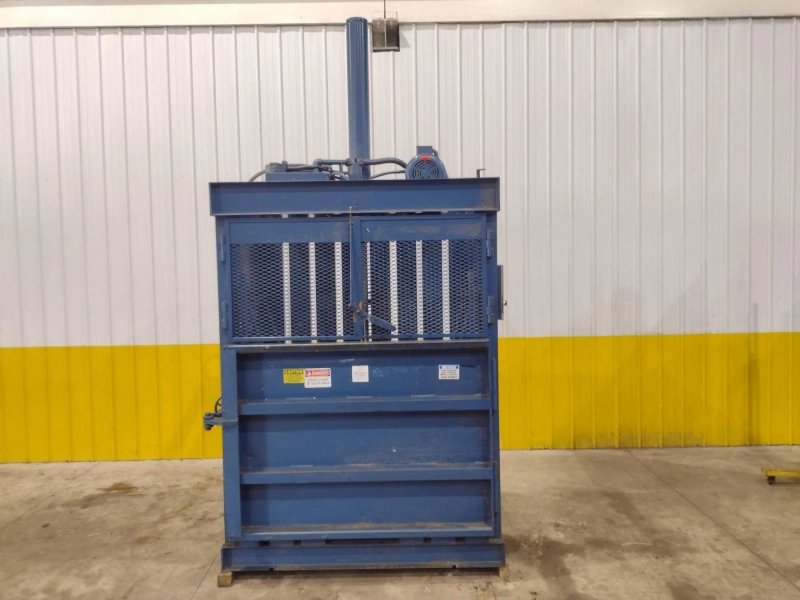 60" x 30" JV CRAM-A-LOT MODEL #60 DOWNSTROKE CARDBOARD VERTICAL BALER STOCK# 4164