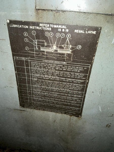 LEBLOND MODEL 12E ENGINE LATHE: YOBRO #26268