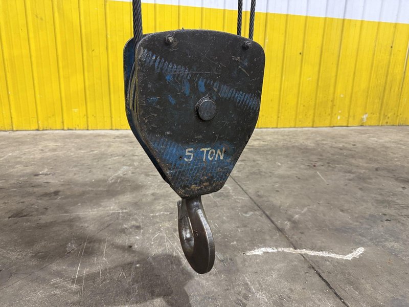 5 TON SHAW BOX SINGLE GIRDER POWERED CABLE HOIST &amp; TROLLEY, REMOTE CONTROLLED: YOBRO #25898