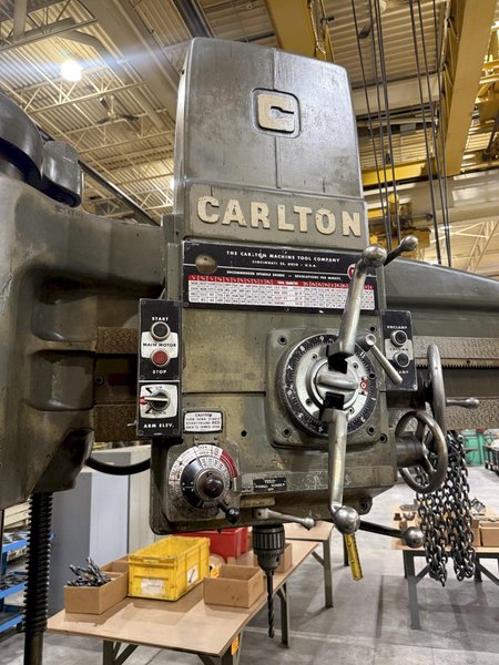5' X 13" CARLTON MODEL 3A RADIAL DRILL: YOBRO #26418