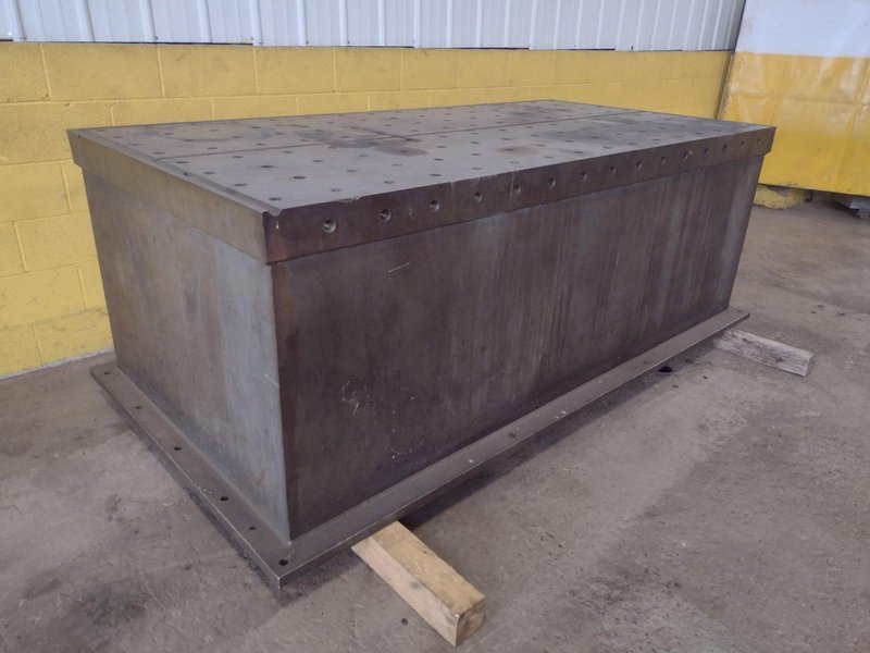48" x 96" x 36"H INTERLAKE DRILLED &amp; TAPPED SET-UP / RISER TABLE: STOCK #16476
