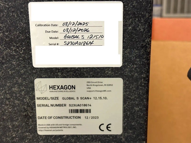 2023 HEXAGON Global S Scan+ 12.15.10 | Coordinate Measuring Machines