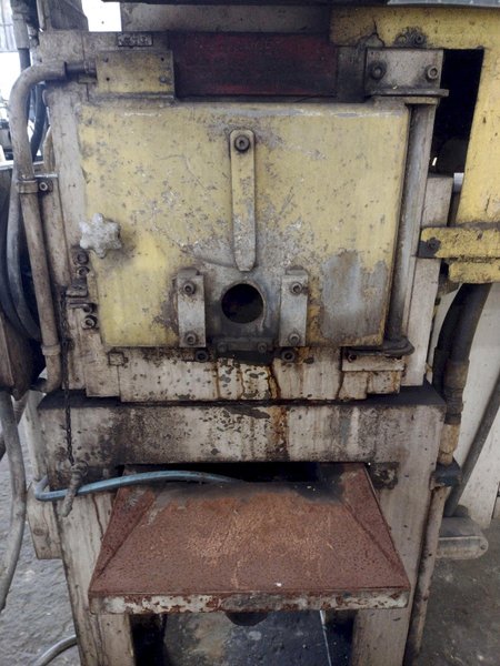 25,000 LB. MITCHELL (4) DIE IN LINE TUBULAR CONVEYOR ROLL SHAFT END FORMING MACHINE: STOCK #15298