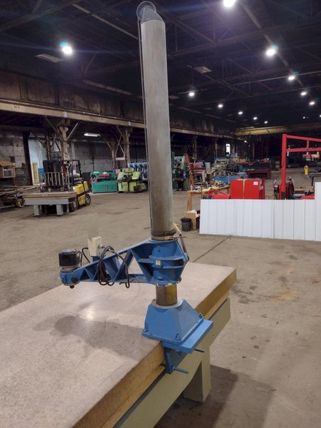 PORTER-CABLE ROUTER W/ HD GUIDE ARM ON 8' X 4' X 10" STARRETT CRYSTAL PINK GRANITE SURFACE PLATE: STOCK #19044