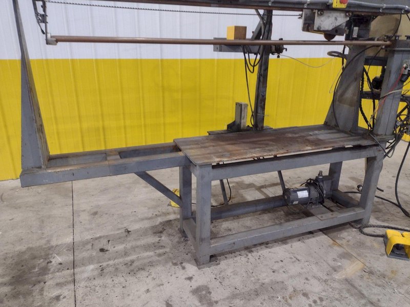 48" LONGUTUDINAL SEAM WELDER WITH ROMAN WELDER &amp; ENTRON CONTROLS: STOCK #21743