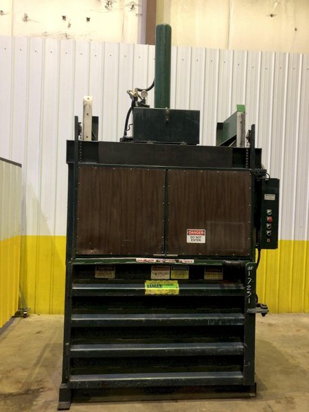 60" X 30" MAREN MODEL #6030-HC VERTICAL CARDBOARD HYDRAULIC BALER STOCK #3182