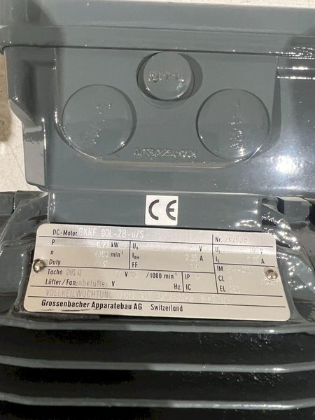 GROSSENBACHER APPARATEBAU AG GKNF 80L-2B-u/S  DC MOTOR 4000 RPM NEW