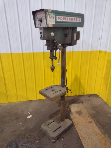 15" POWERMATIC MODEL #1150 SINGLE SPINDLE POWER DRILL PRESS: YOBRO #24294
