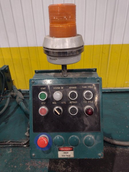 24" X 36" X 96" LONG AMERICAN MODEL #10447 HYDRAULIC HORIZONTAL BALER: YOBRO #24745