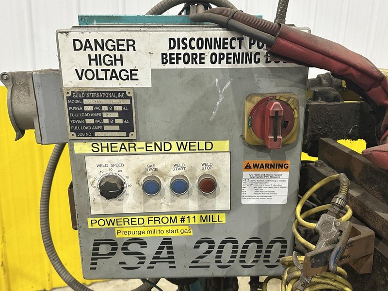 10" GUILD MODEL #PSA-200 SHEAR END COIL STRIP WELDER: STOCK #22605