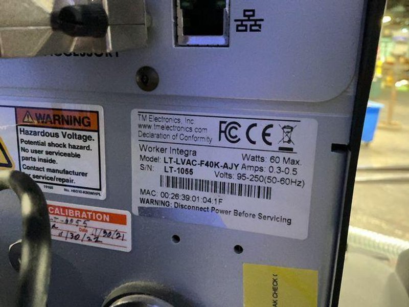 Tm Electronics  Vacuum Leak Test System - Lt-lvac-f40k-ajy