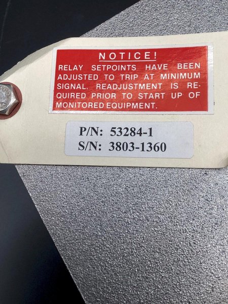 VITECH 438A Electronic Vibration Switch 53284-1 USED