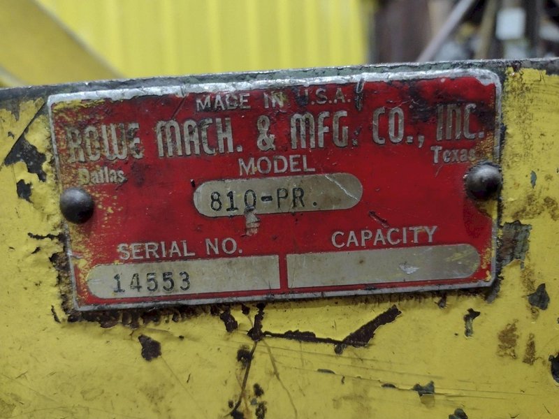 1,200 LB X 10" ROWE MODEL #810 MOTORIZED COIL CRADLE: STOCK #20254