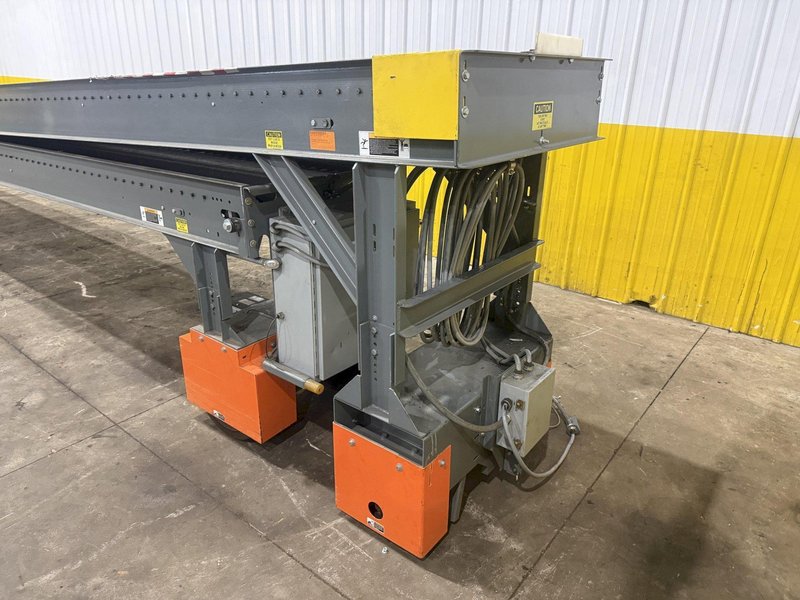 64 FT X 35" ROACH MODEL #TL2 TRUCKLOADER TWO-STAGE POWERED TELESCOPING ROLLER CONVEYOR: YOBRO #25707