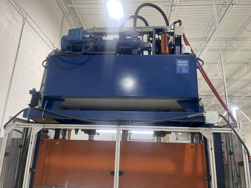 50 ton Macrodyne Model MPZ-50 4-Post Used Hydraulic Press For Sale, Year 2008