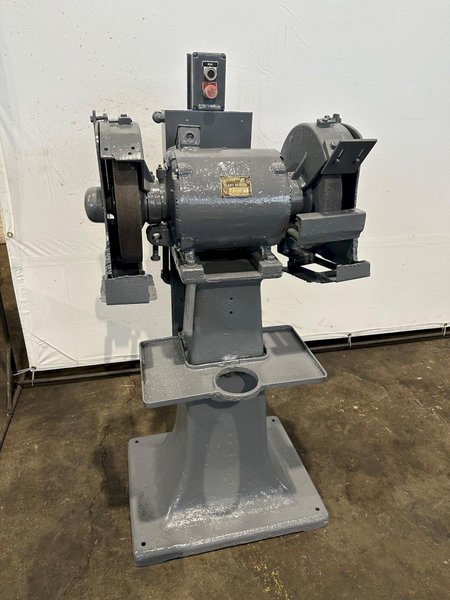 12" BALDOR DOUBLE END PEDESTAL GRINDER. STOCK # 0416723