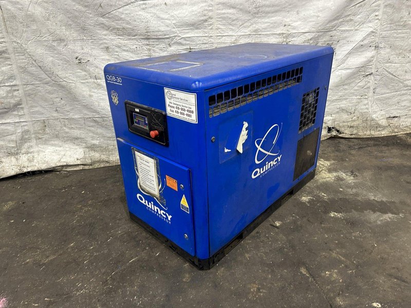 30 HP QUINCY ROTARY SCREW AIR COMPRESSOR: STOCK #79314