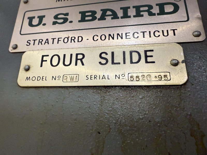 US BAIRD MODEL #RWI WIRE FORMING FOURSLIDE MACHINE: YOBRO #24439
