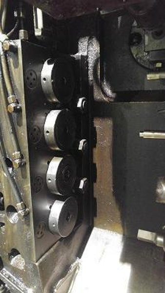 PELTZER &amp; EHLERS MODEL# GB-20-4, 4 DIE, 5 STATION BOLTMASTER