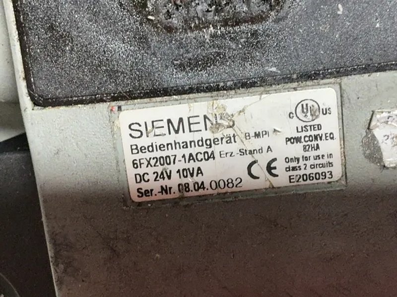 Siemens  Handheld Terminal/manual Generator Pendant  - 6fx2007-1ac04