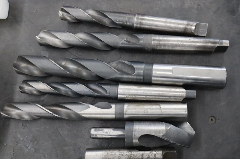 Large Straight Shank and Morse Tpaer Drills, Morse Taper Adapters- Auction Item