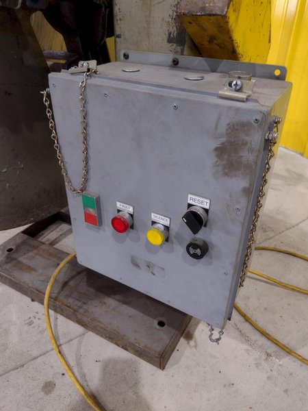 500 LB X 10" JACO MODEL #JVRE-510-1 MOTORIZED UNCOILER COIL REEL: STOCK #20086