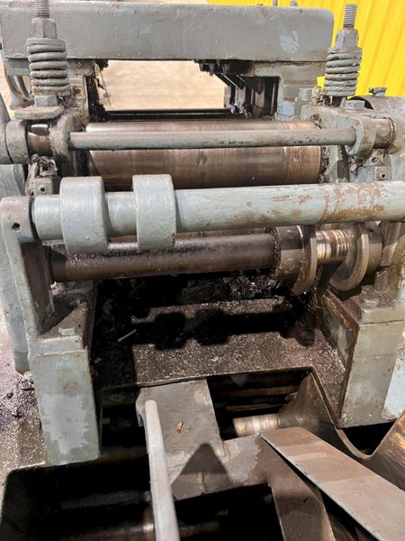 12" X .125" X 4,000 LB LITTELL COIL CRADLE WITH POWERED STRAIGTENER: STOCK #21708