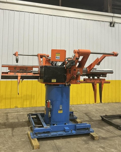 8,000 LB X 36" CWP MODEL #4.5RD-36 DOUBLE END PULL OFF COIL REEL UNCOILER : YOBRO #25028