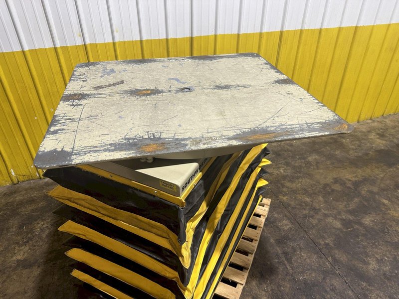 2500 LBS X 48" X 44" SOUTHWORTH MODEL #LS2.5-36 BACKSAVER  HYDRAULIC SCISSOR LIFT &amp; TURN TABLE , 110V: STOCK #20509