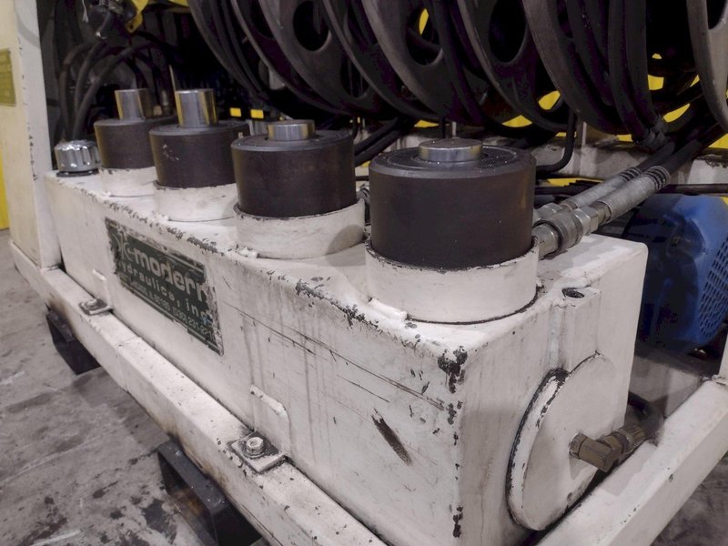40 TON X 4 CYLINDER MODERN HYDRAULICS UNIFIED HYDRAULIC DIE SEPERATION &amp; JACKING SYSTEM CART STOCK# 3987