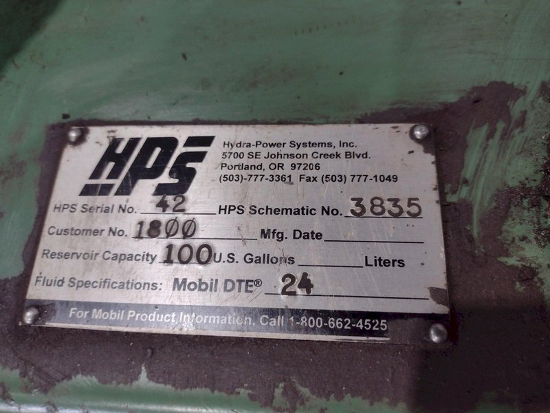 8" X 8" X 3/4" HAEUSLER MODEL #PHR-20VH HORIZONTAL &amp; VERTICAL HYDRAULIC PIPE &amp; ANGLE ROLL: STOCK #19133