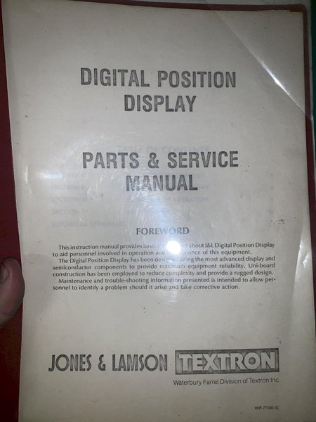 14" JONES &amp; LAMSON OPTICAL COMPARATOR: STOCK #11981