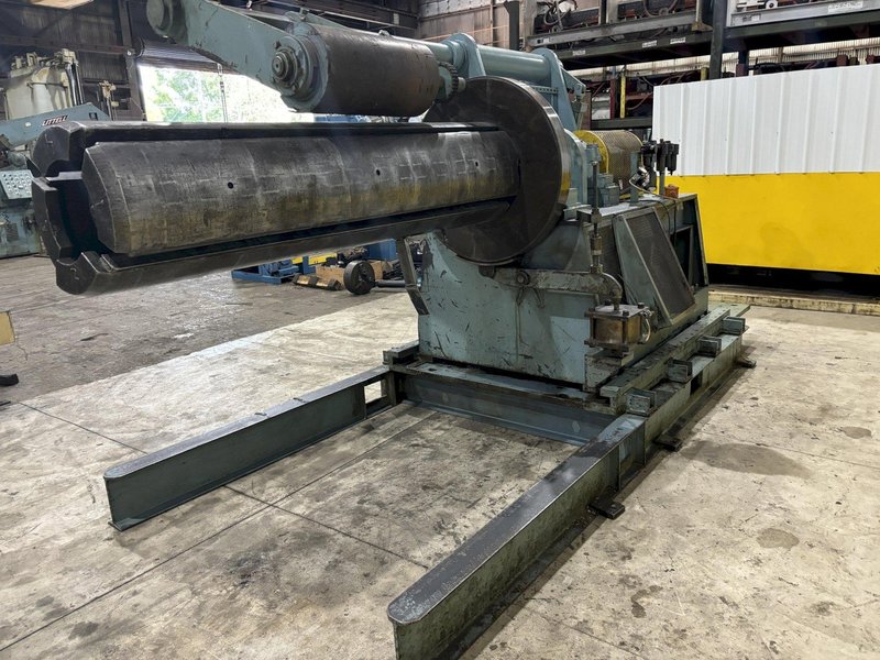 20,000 X 84" LBS ROWE MOTORIZED COIL REEL UNCOILER WITH OVERARM SUPPORT: STOCK #21270