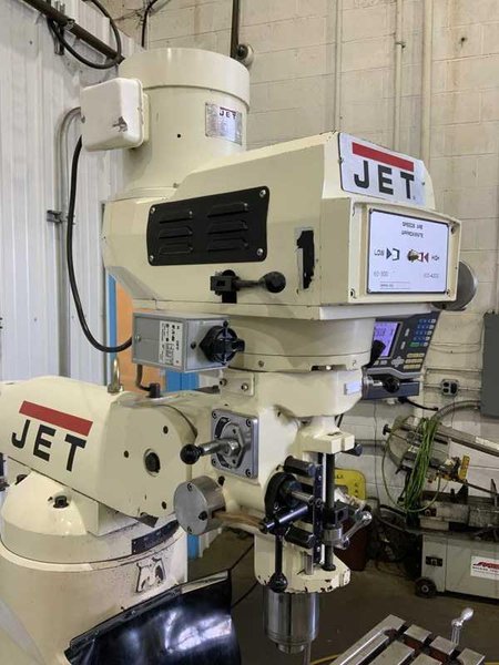 3 HP JET MODEL JTM-4VS VERTICAL RAM TYPE MILL: STOCK # 4152
