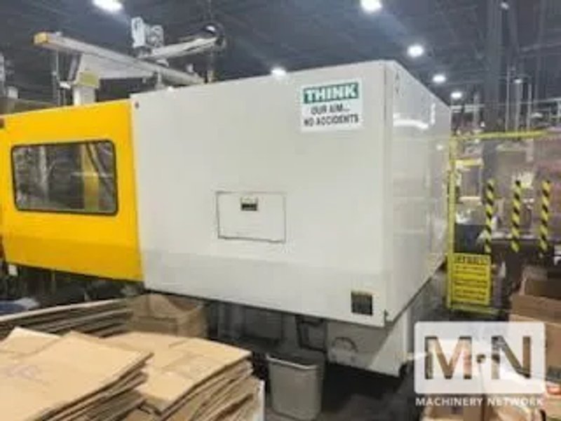 500 TON 63 OZ TOSHIBA MODEL ISGS500V10-27B  INJECTION MOLDING MACHINE MFG 1999