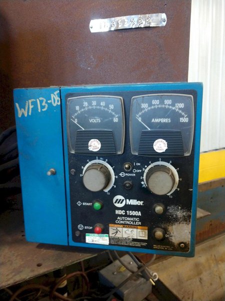 144" RANSOME TANK SEAM WELDER WITH MILLER WELDING COMPONENTS: STOCK 13395