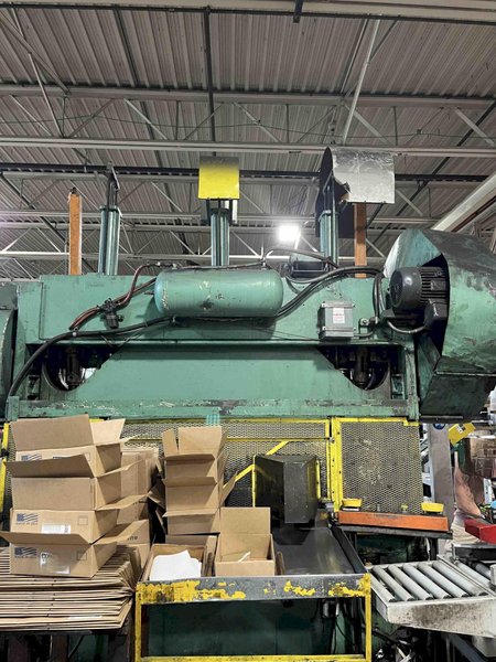 80 Ton Rousselle Model 8S100 Straight Side Press, 6" STR, 17.25" SH, 4" ADJ, 100" x 30" BA, 50 SPM
