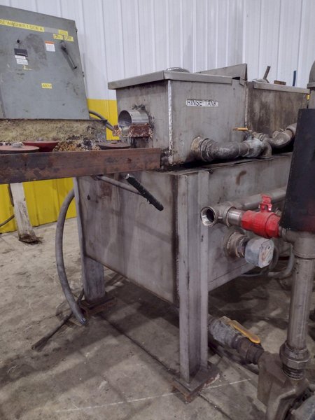 4" CAPACITY ULTRASONIC BAR &amp; TUBE CONTINUOUS WASHER: STOCK #22589
