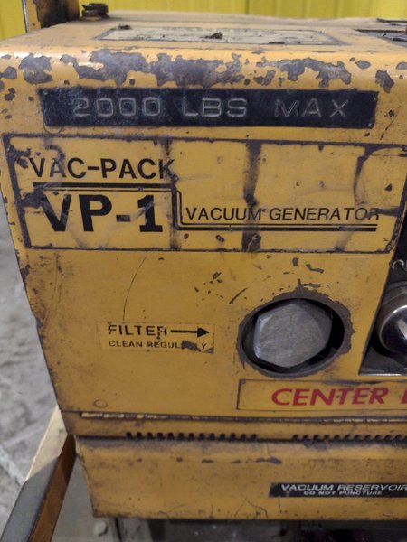 2,000 LBS ANVER LIFT MODEL #VP-1 VACUUM SHEET LIFTER: STOCK #23687